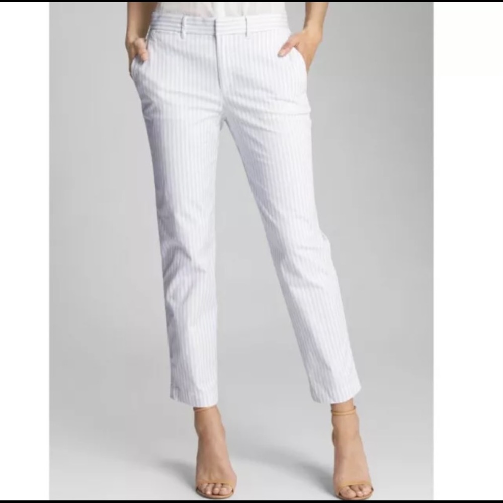 NWT Gap Slim City Crop Pun Stripe Pants!